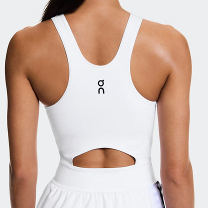 On Court Dress Split Edge White | Black (Women'S)