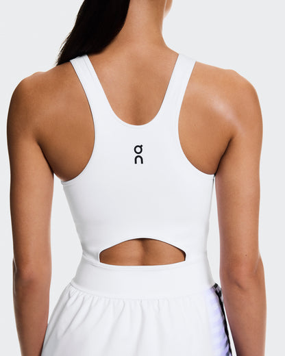 On Court Dress Split Edge White | Black (Women'S)