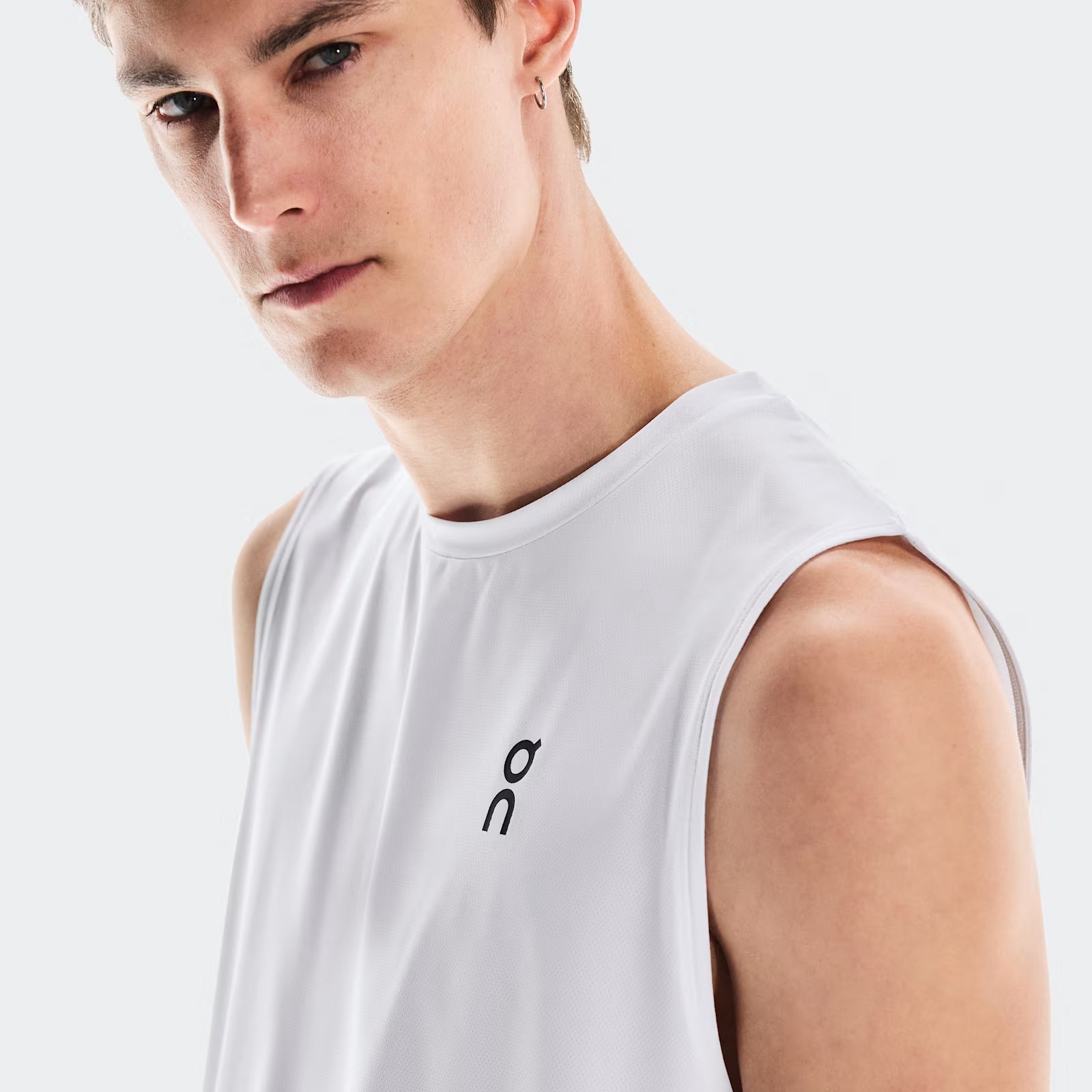 On Court Tank All White
