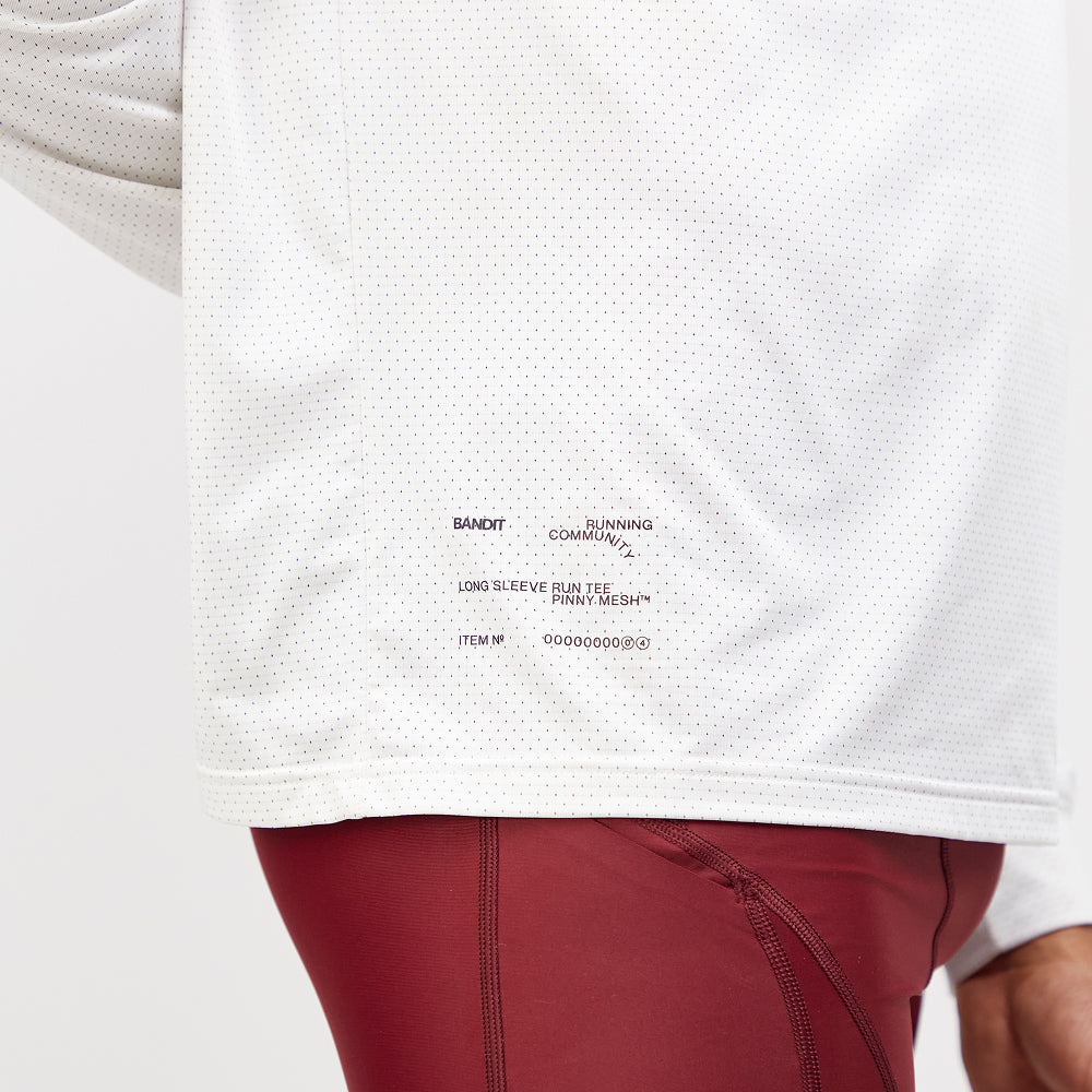 Bandit Nanomesh Performance Long Sleeve Unisex White