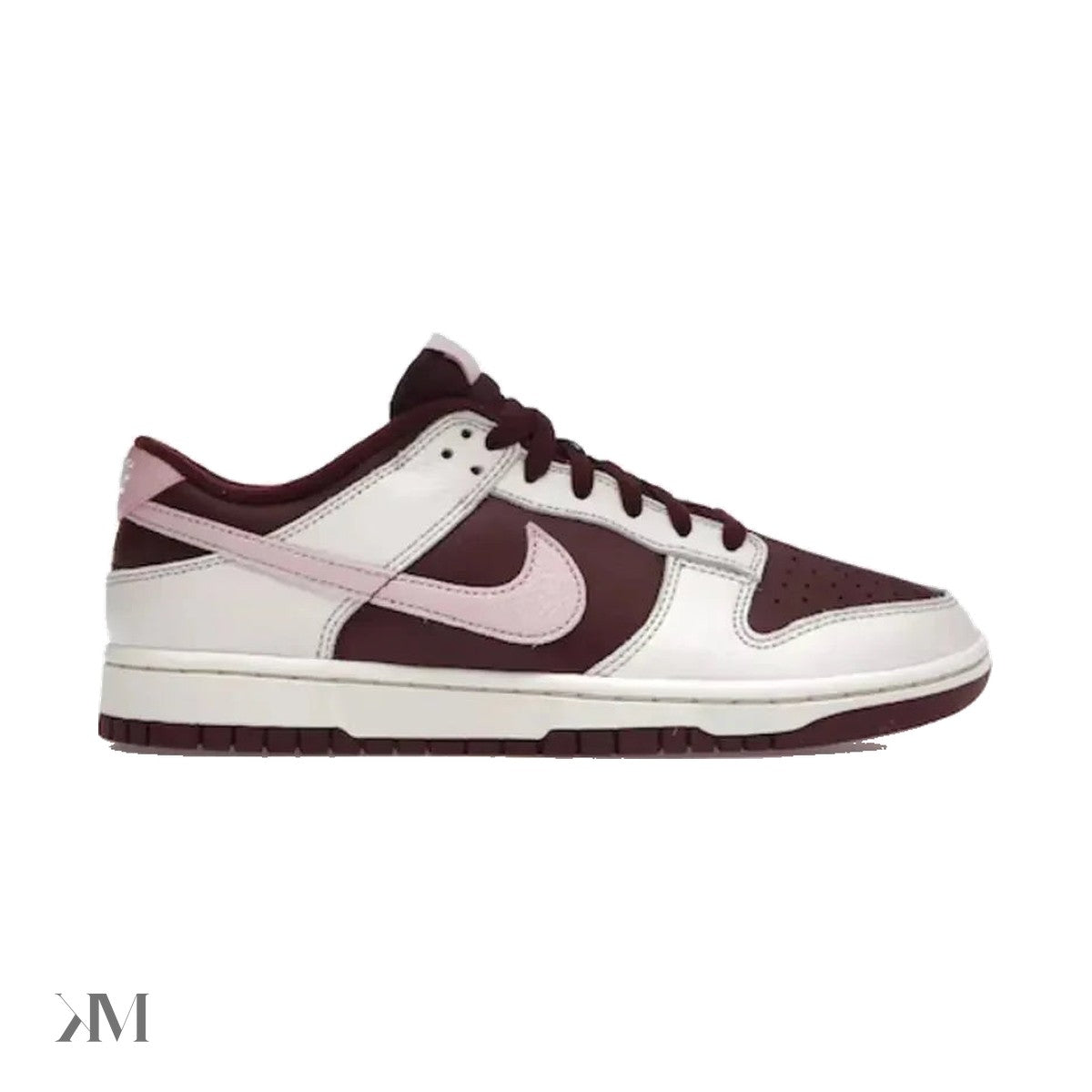Nike Dunk Low Night Maroon and Medium Soft Pink, side profile