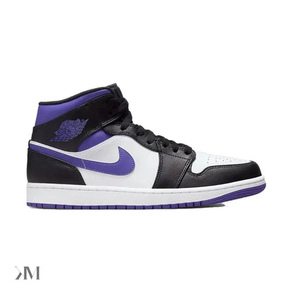Men's Air Jordan 1 Mid Court Purple, side profile