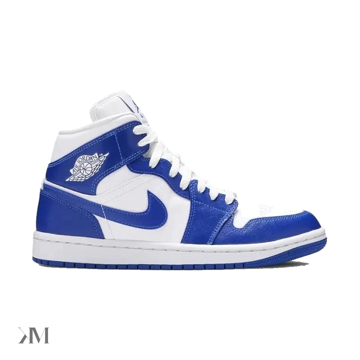 Women's Air Jordan 1 Mid Kentucky Blue, side profile