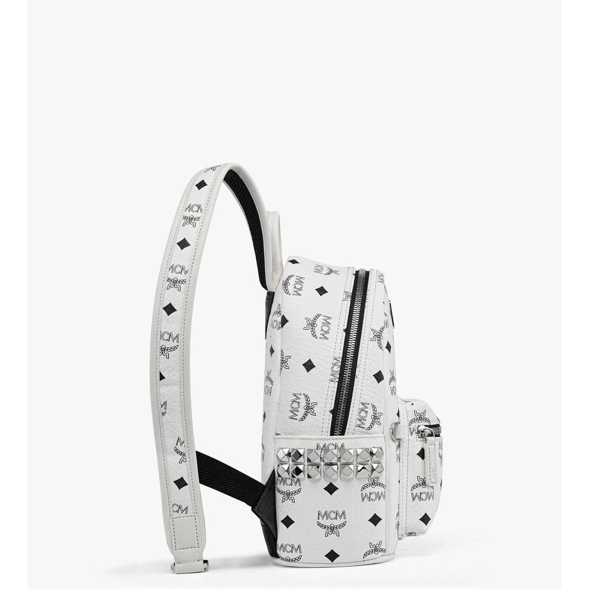 MCM Stark Side Studs Backpack in Visetos