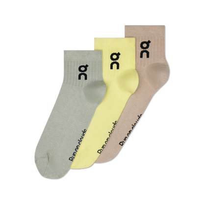 On Logo Sock Mid 3P Lemonade | Tin