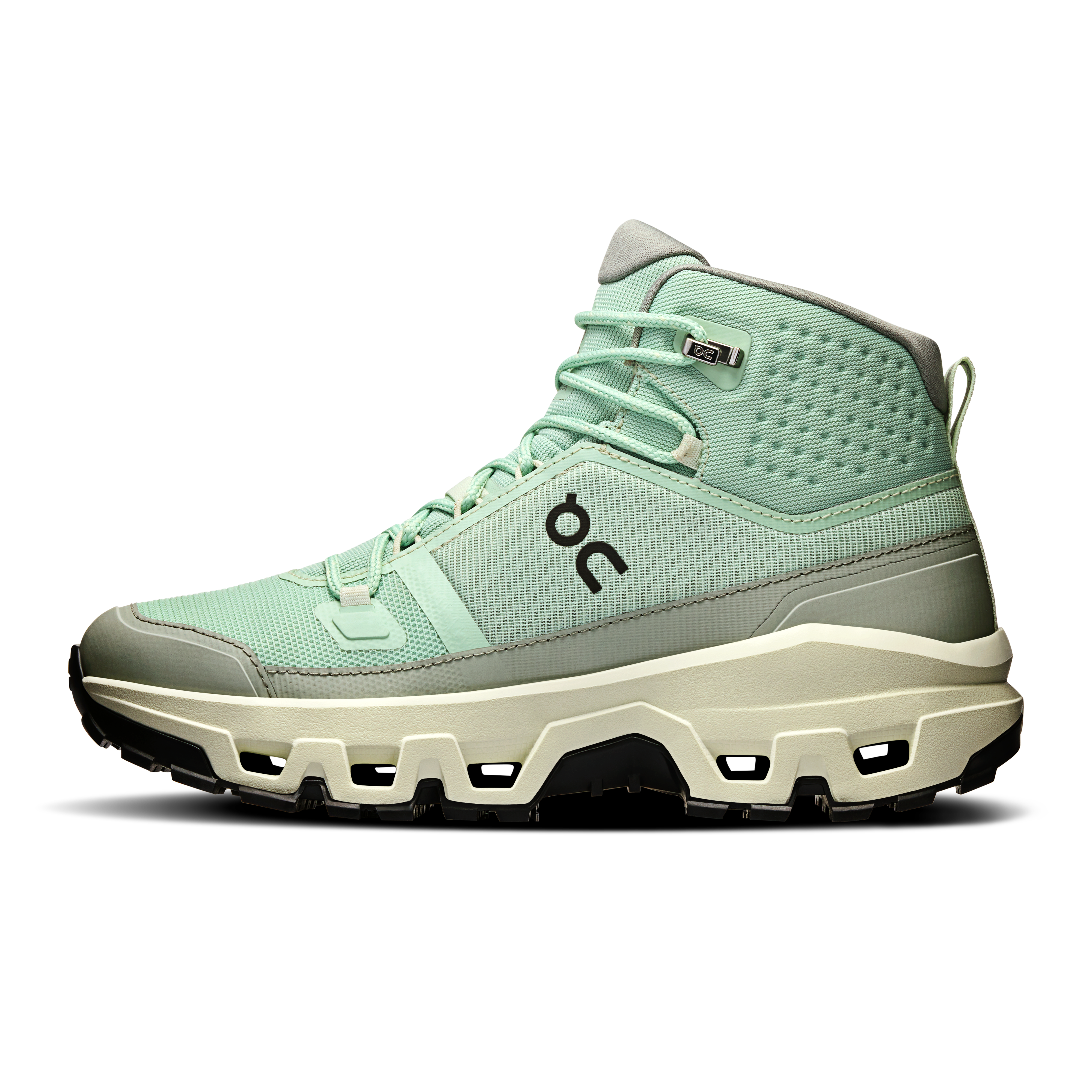 on running cloudrock mid waterproof mineral aloe (women's)
