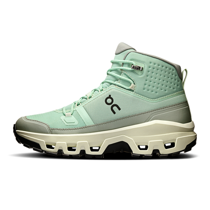 on running cloudrock mid waterproof mineral aloe (women's)
