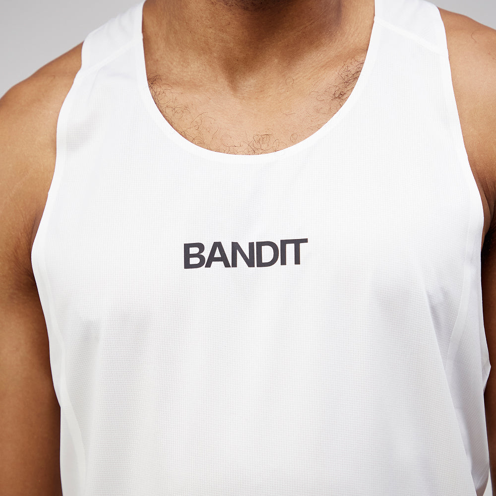 Bandit Drift Racing Singlet White