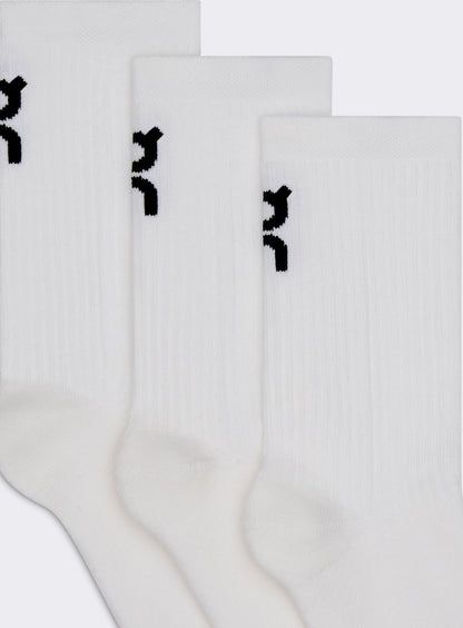 On Logo Sock High 3P Kids White