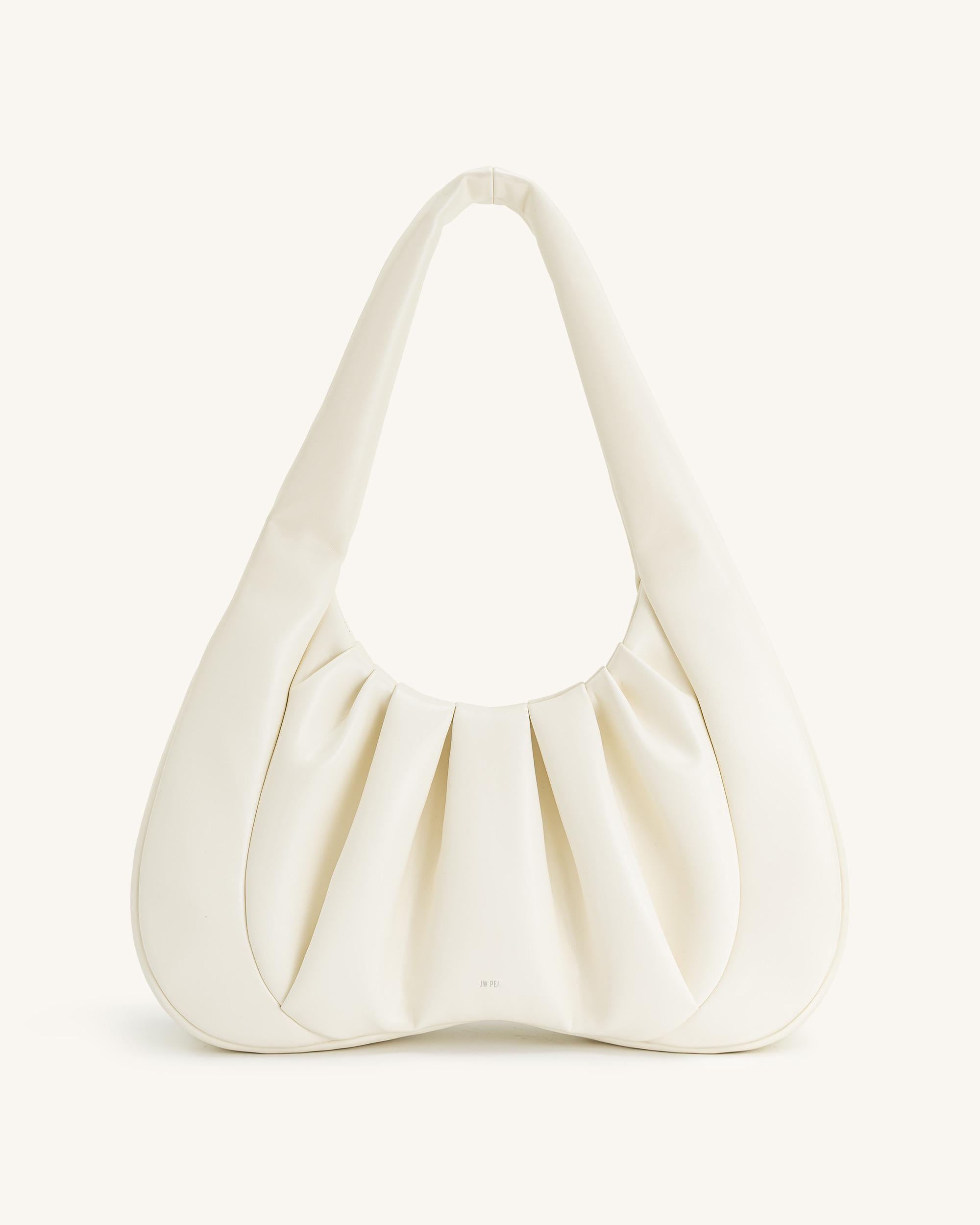 Jw Pei Ashley Ruched Shoulder Bag White