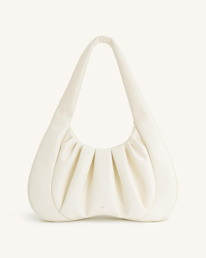 Jw Pei Ashley Ruched Shoulder Bag White