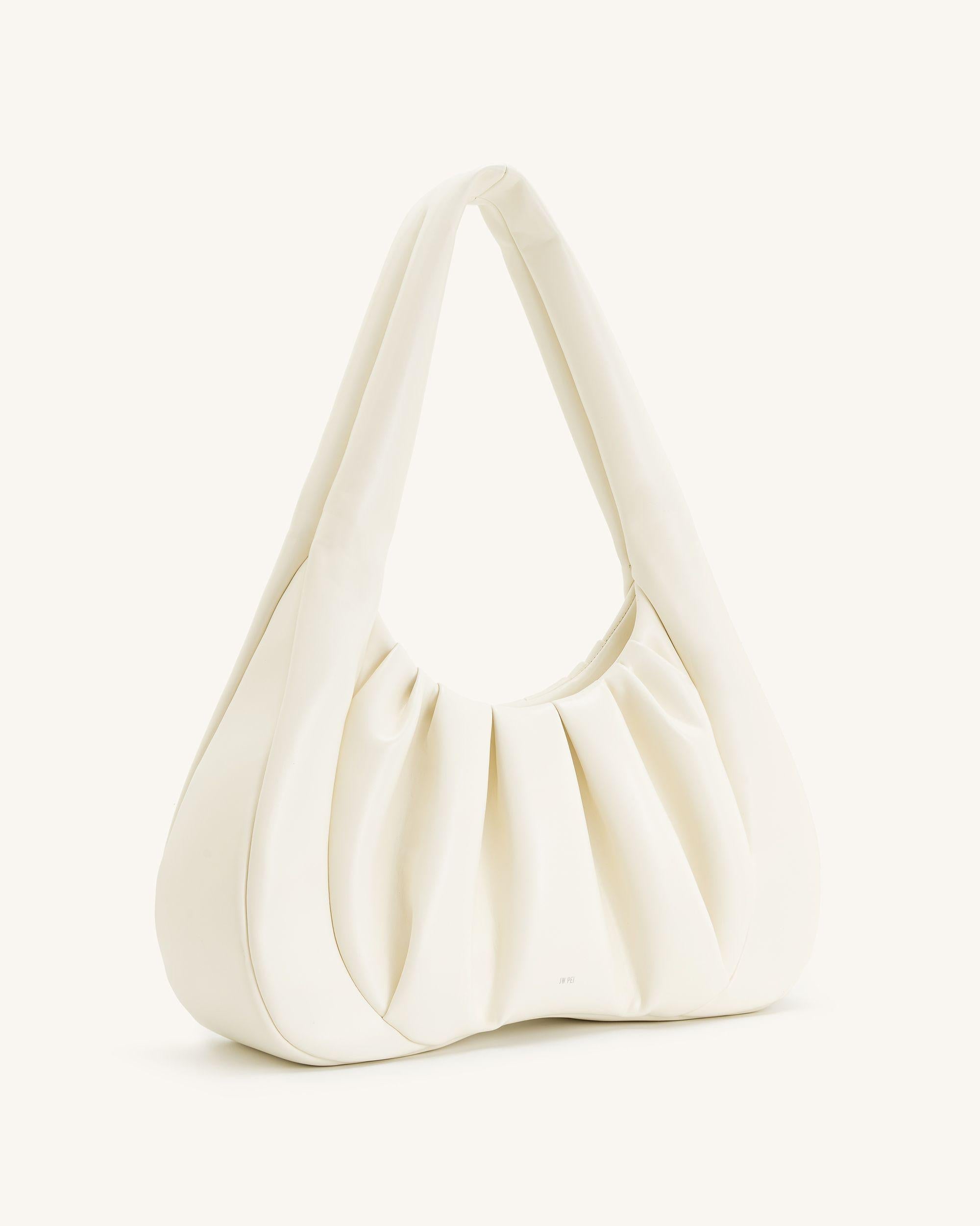 Jw Pei Ashley Ruched Shoulder Bag White
