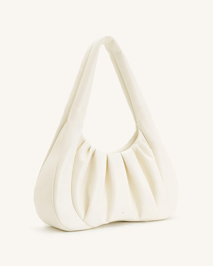 Jw Pei Ashley Ruched Shoulder Bag White