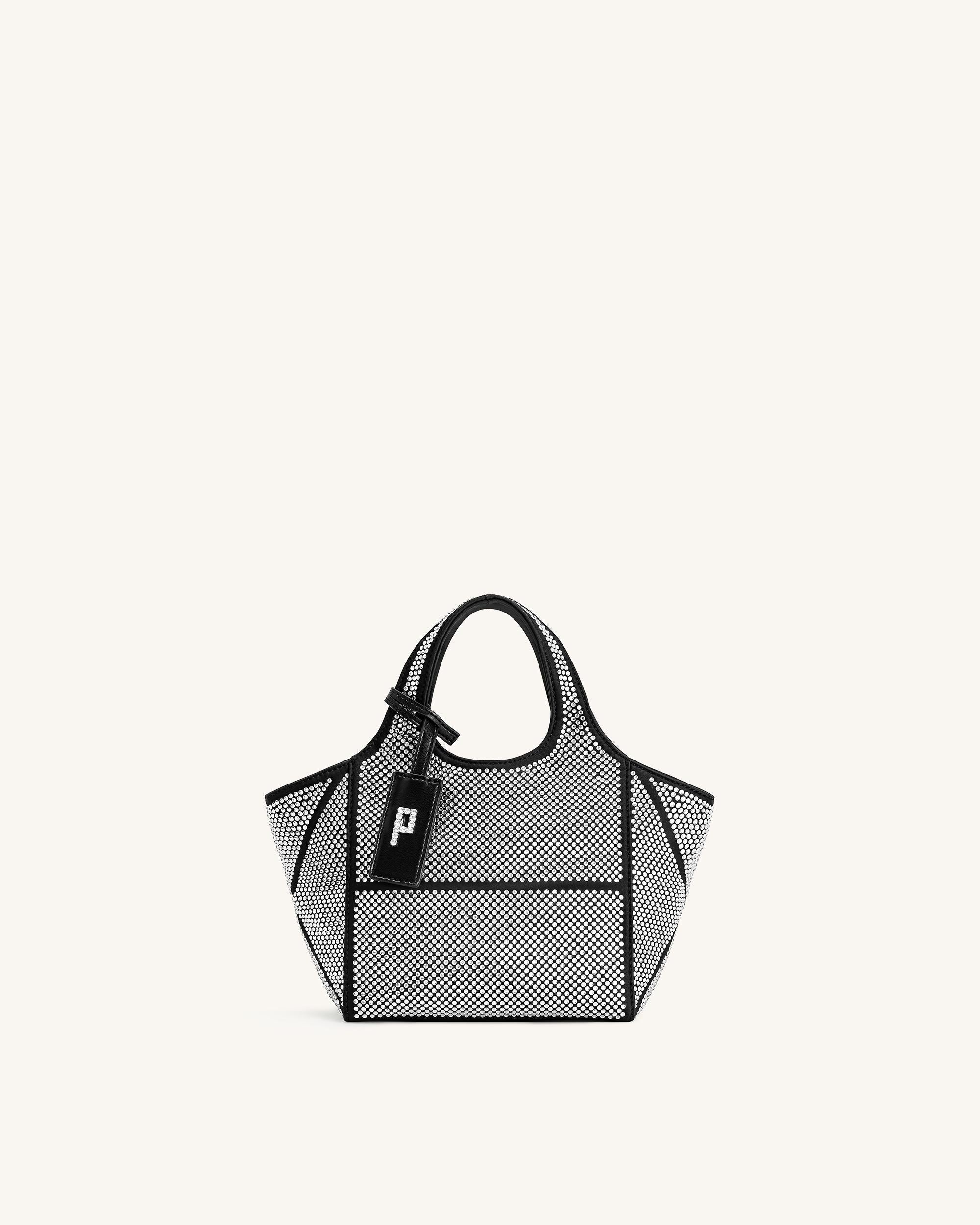 Jw Pei Eliana Artificial Crystal Mini Tote Bag Anthracite