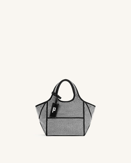 Jw Pei Eliana Artificial Crystal Mini Tote Bag Anthracite
