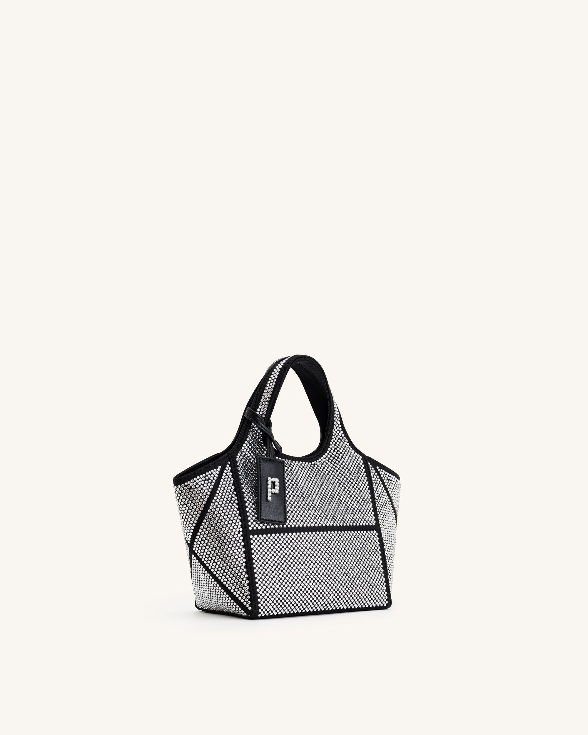 Jw Pei Eliana Artificial Crystal Mini Tote Bag Anthracite