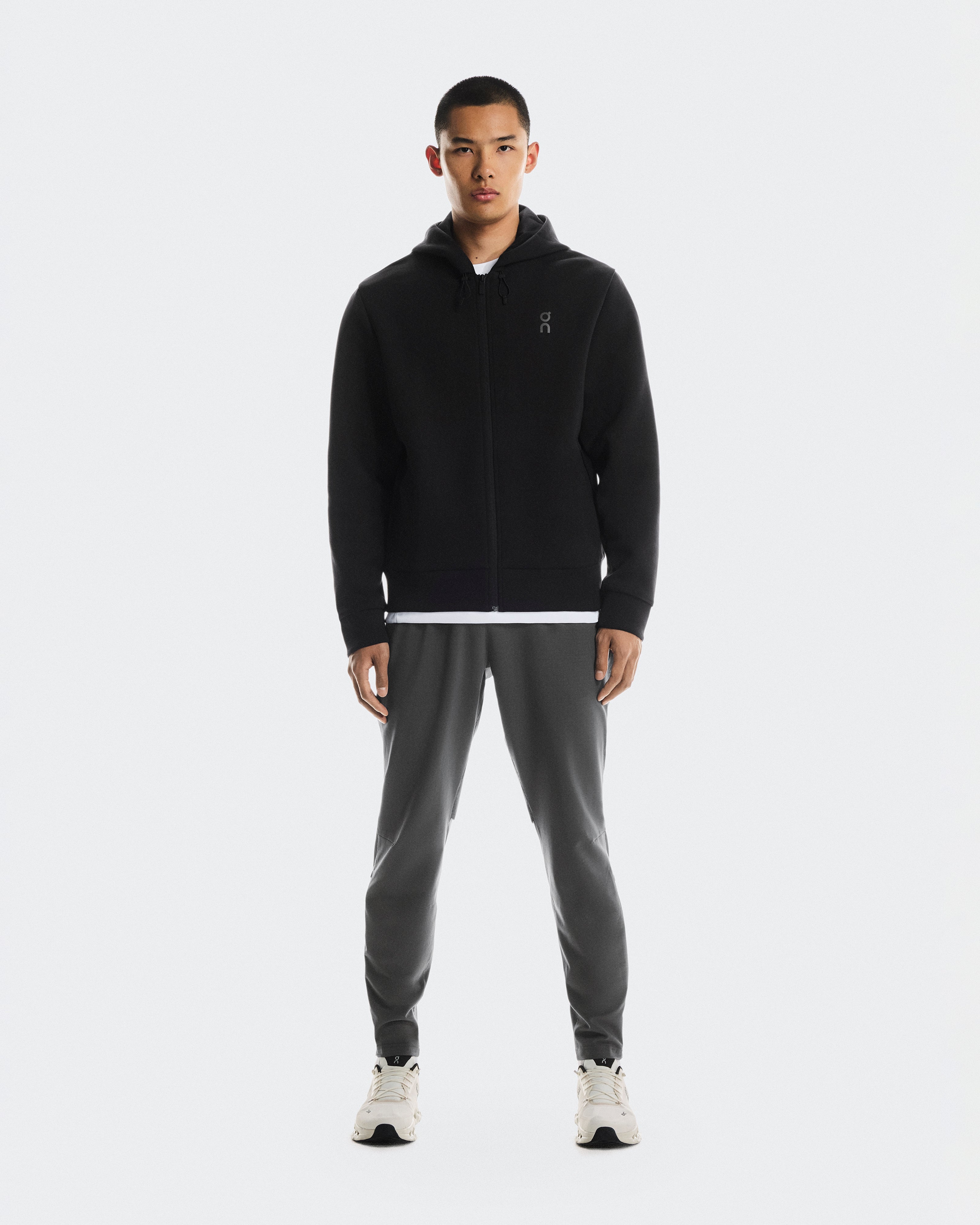 On Focus Tech Zip Hoodie Black