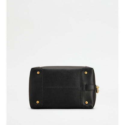 Tods Satchel In Leather Mini Black