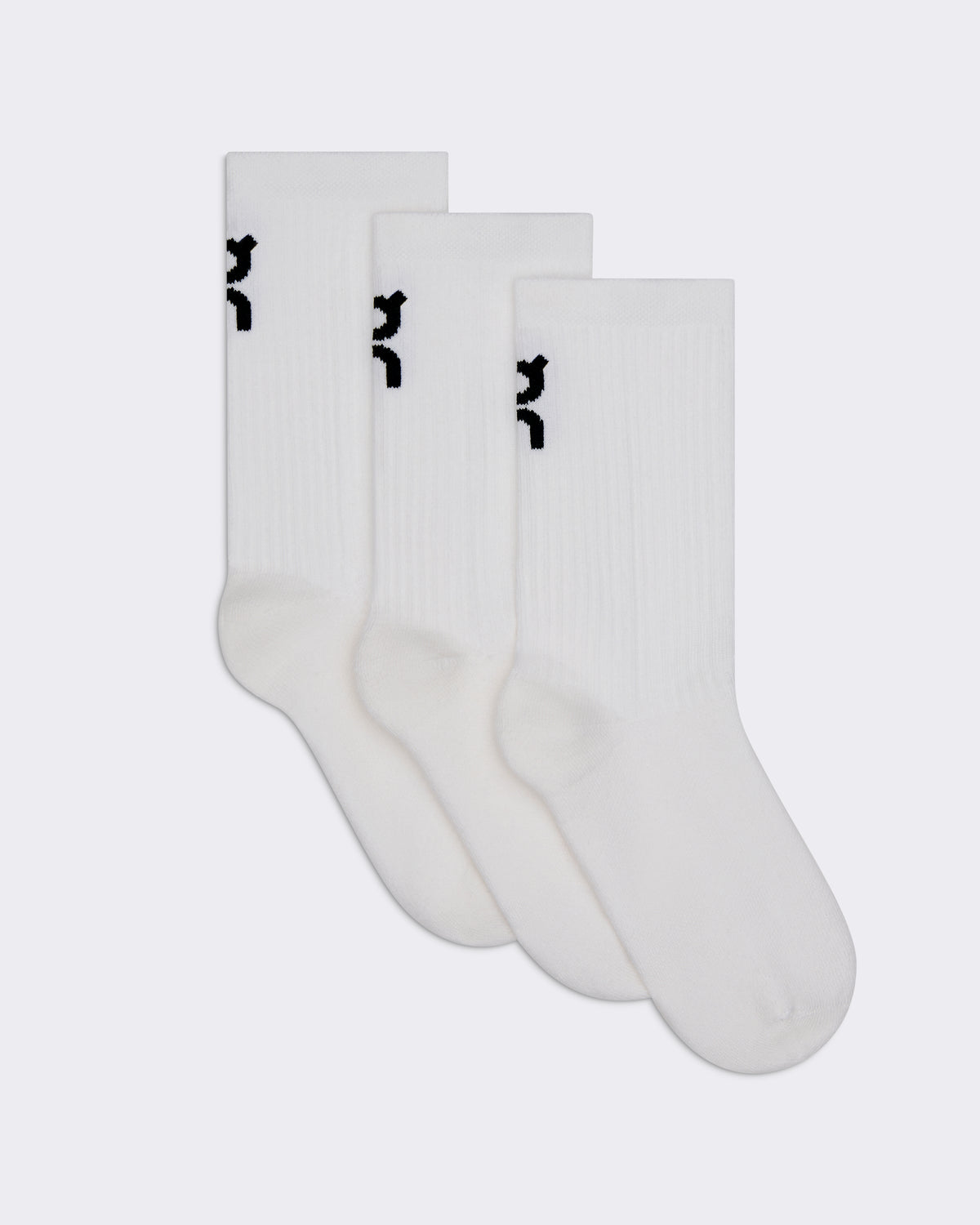 On Logo Sock High 3P Kids White