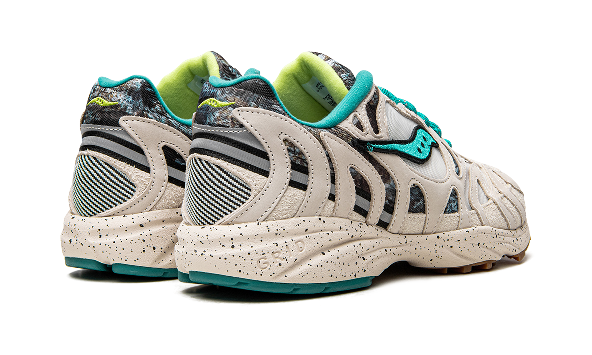Saucony Grid Azura 2000 Reflect Camo Creme Blue
