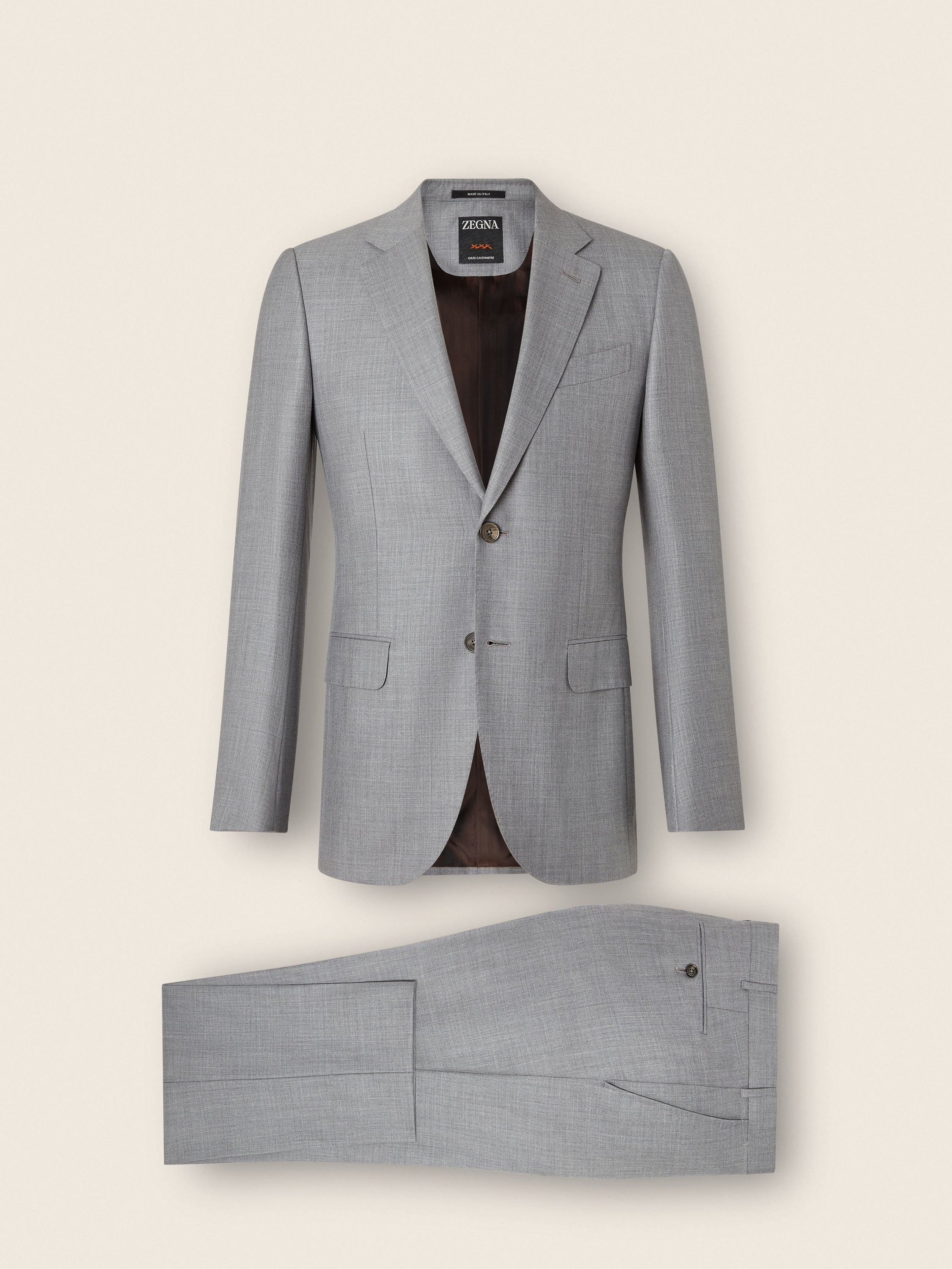 Zegna Light Grey Oasi Cashmere Suit
