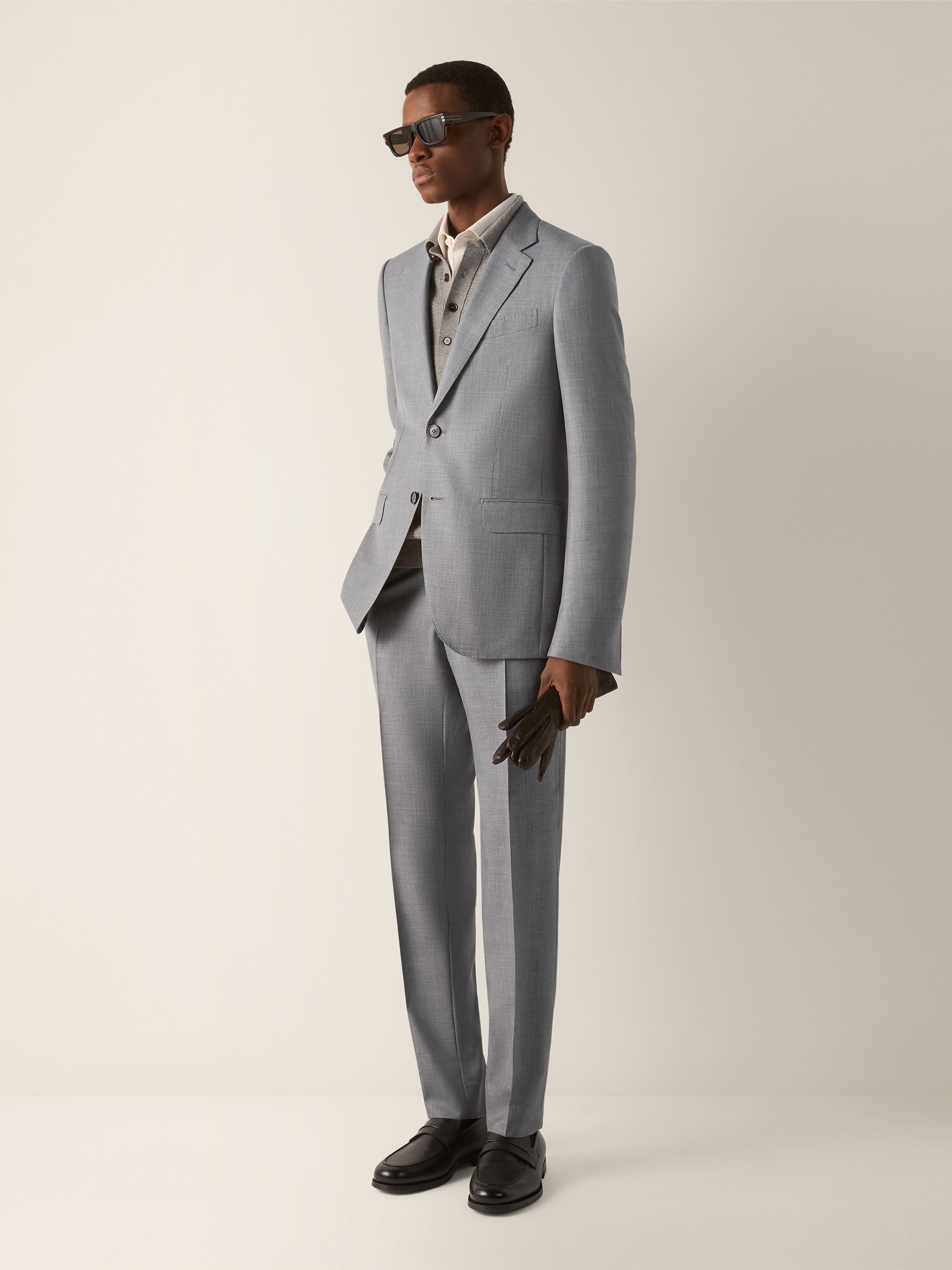 Zegna Light Grey Oasi Cashmere Suit