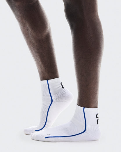 On Court Sock Mid White | Indigo