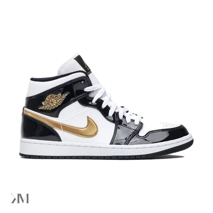 Air Jordan 1 Mid Patent SE 'Black Gold' Sale