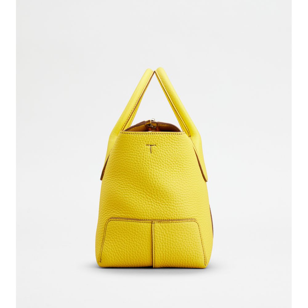 Tods Di Bag In Leather Small Yellow