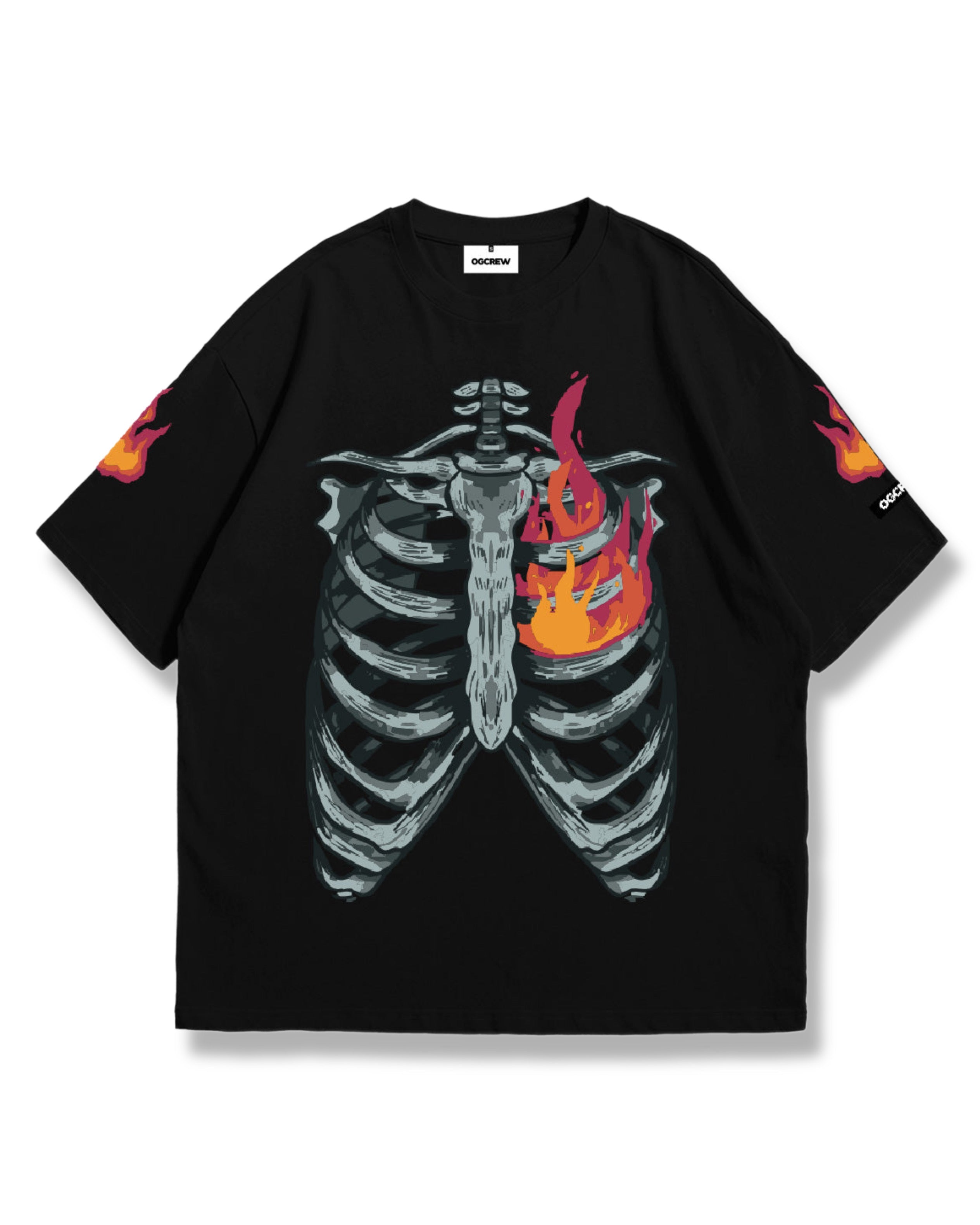 BLACK RIBS ON FIRE T-SHIRT