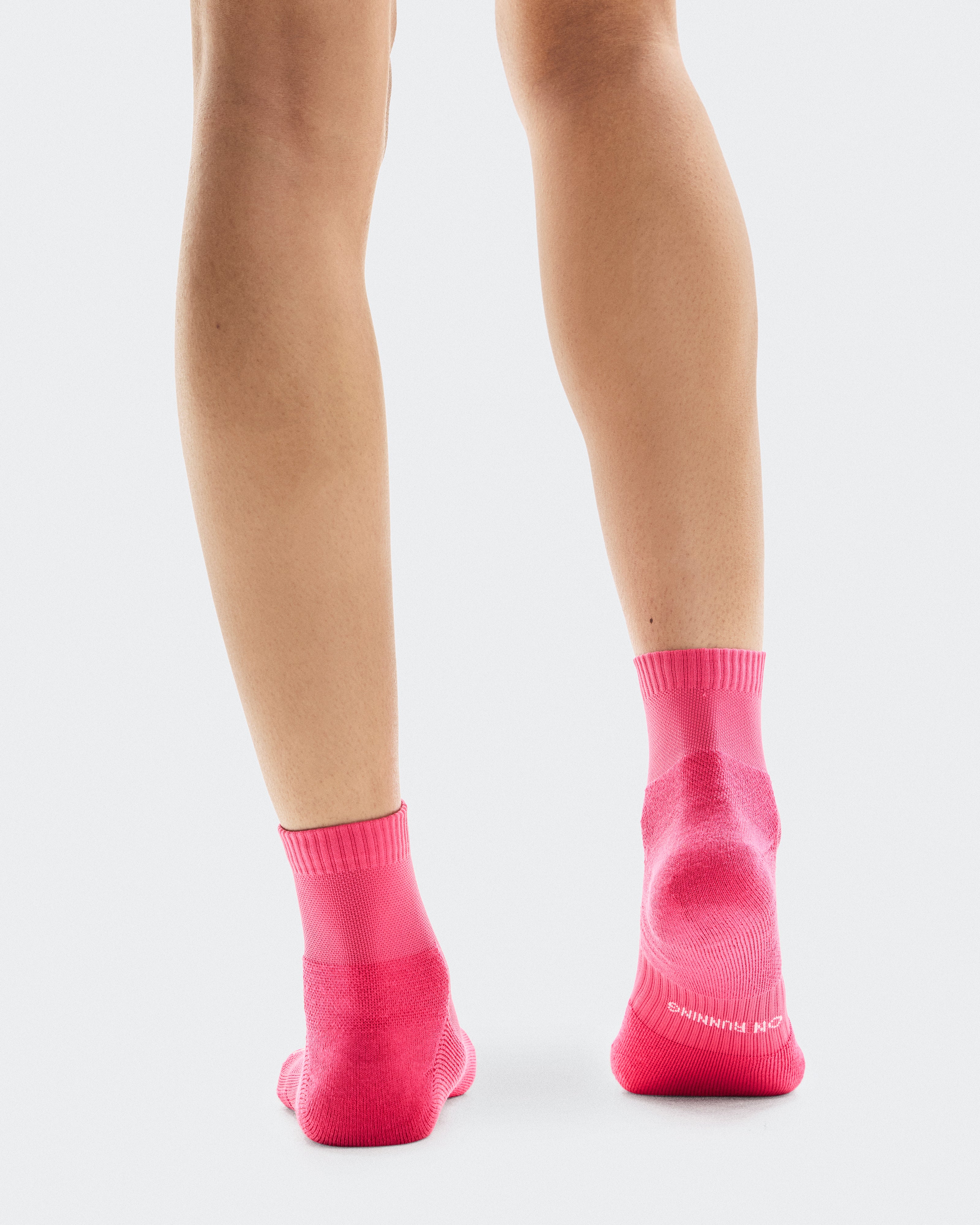 On Core Run Sock Mid 2P Flame | Pink