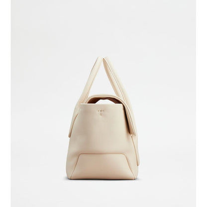 Tods Di Bag Reverse In Leather Small Off White