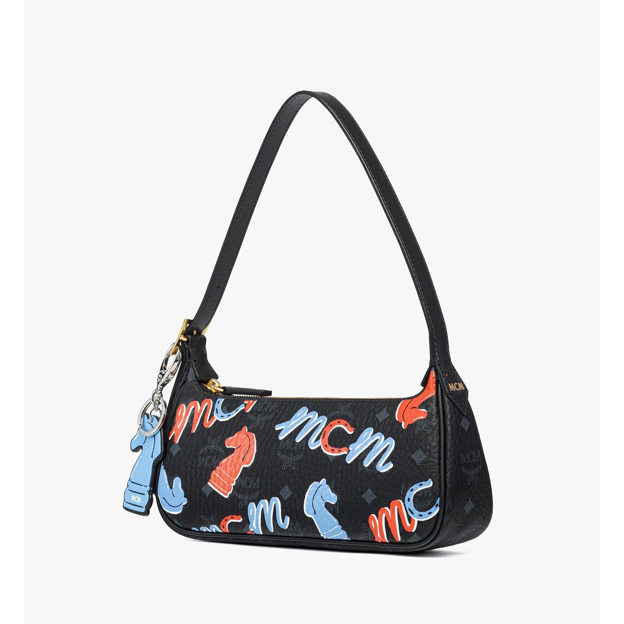 MCM Year of the Horse Aren Shoulder Bag in Visetos