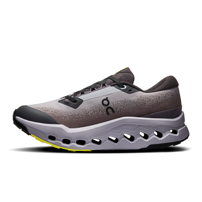 on running cloudsurfer trail 2 waterproof black lilac (women's)