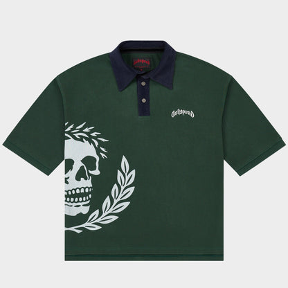 Godspeed Victor Oversized Crest Polo (Green / Navy)