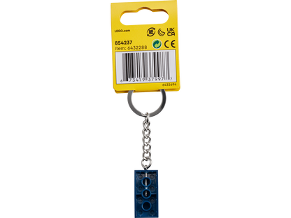 Lego Earth Blue 2x4 Key Chain