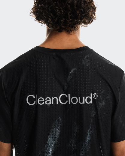 On Pace Mesh-T Black | Glacier