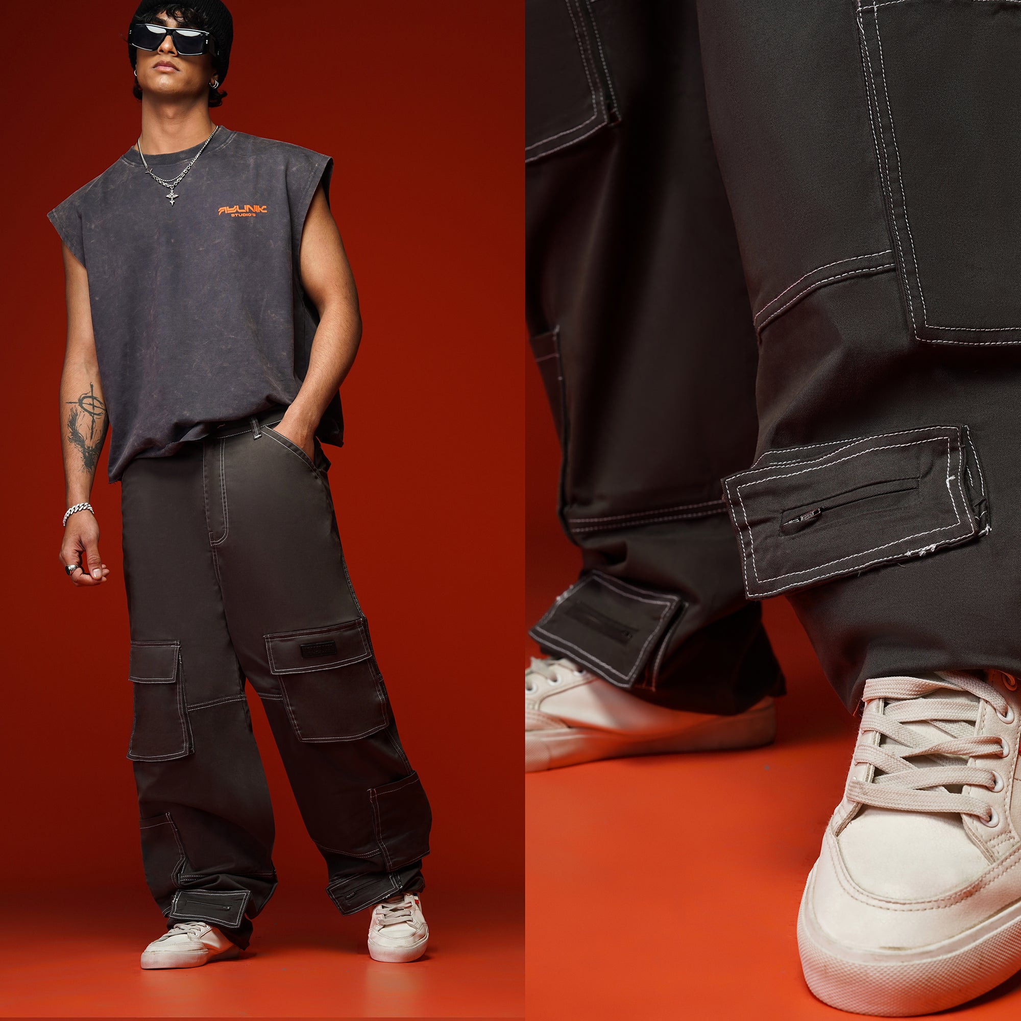 Dark Grey Utility Cargo