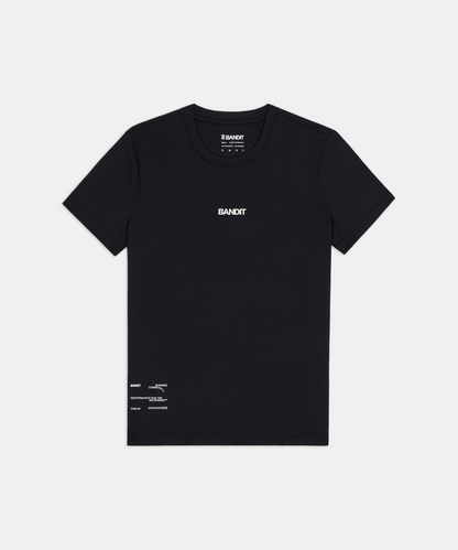 Bandit Womens Micromesh Run Tee Black