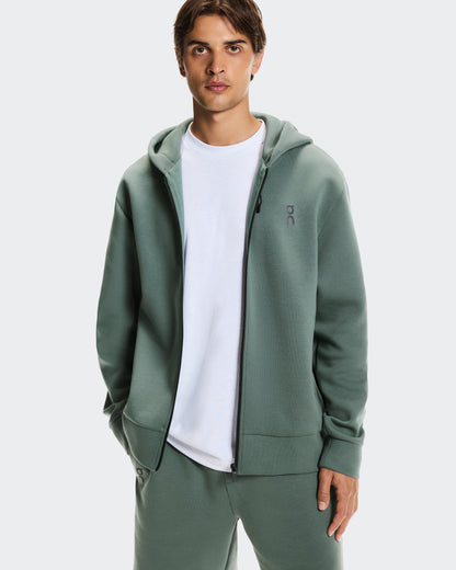 On Focus Tech Zip Hoodie Olive
