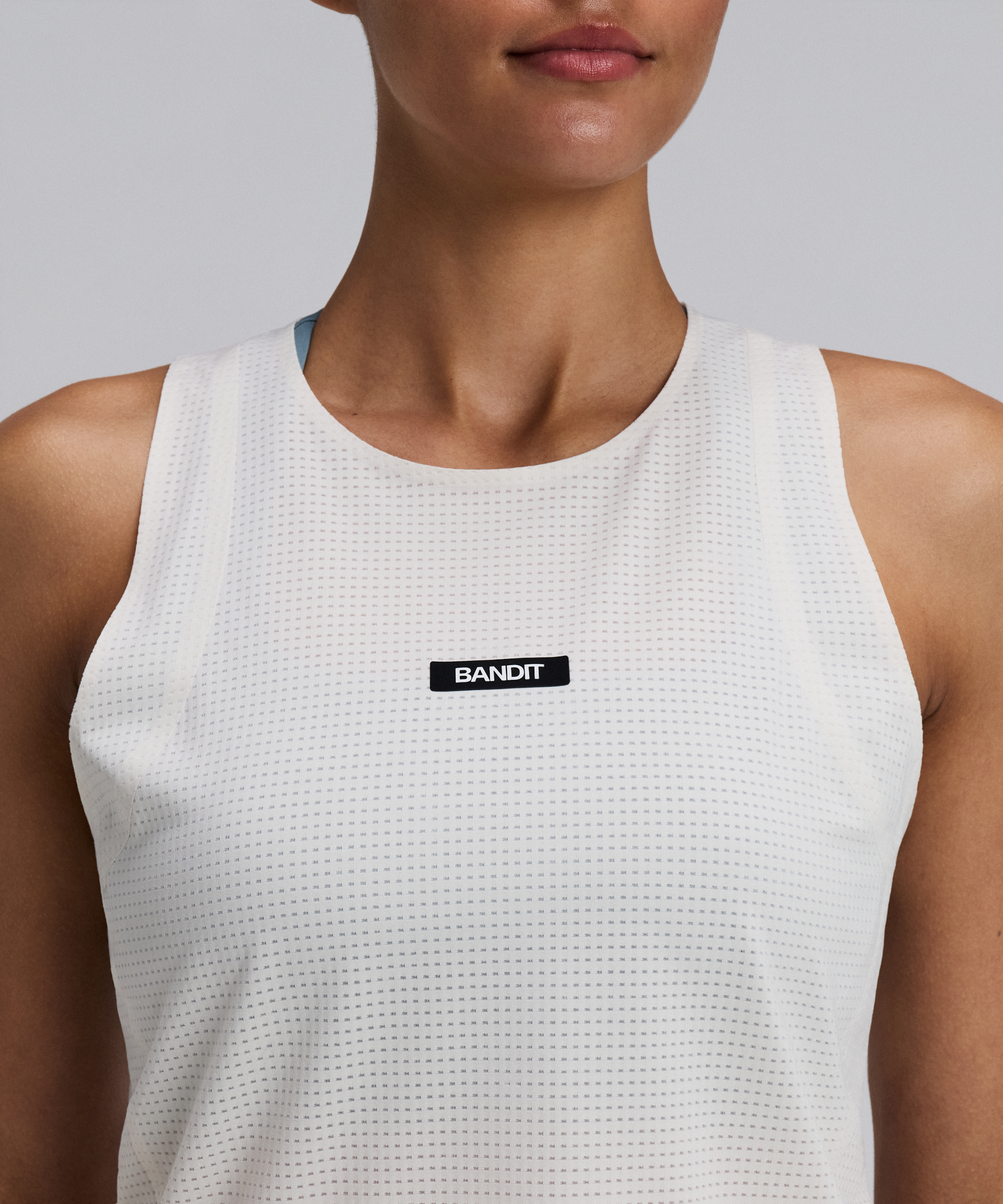 Bandit Womens Geomesh Race Singlet Cream