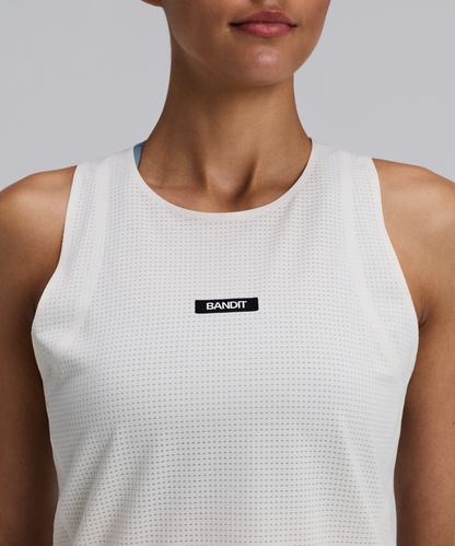 Bandit Womens Geomesh Race Singlet Cream