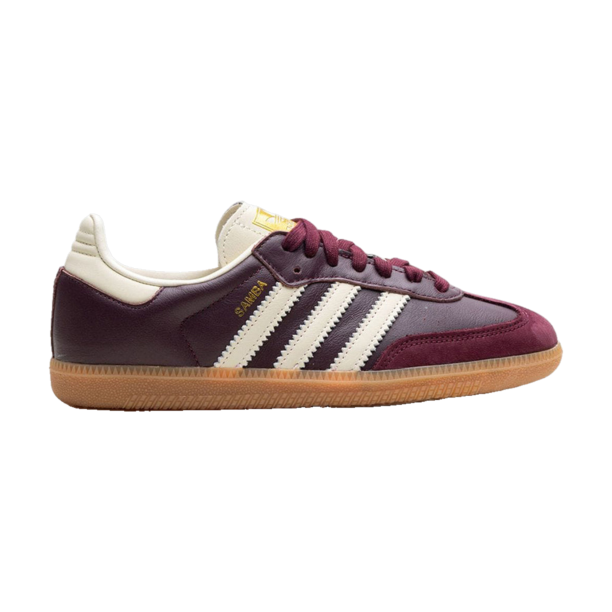Adidas Samba Og Maroon Gold Metallic W