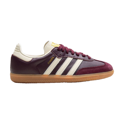Adidas Samba Og Maroon Gold Metallic W