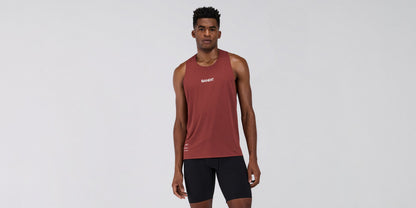 Bandit Mens Specter Race Singlet Mahogany