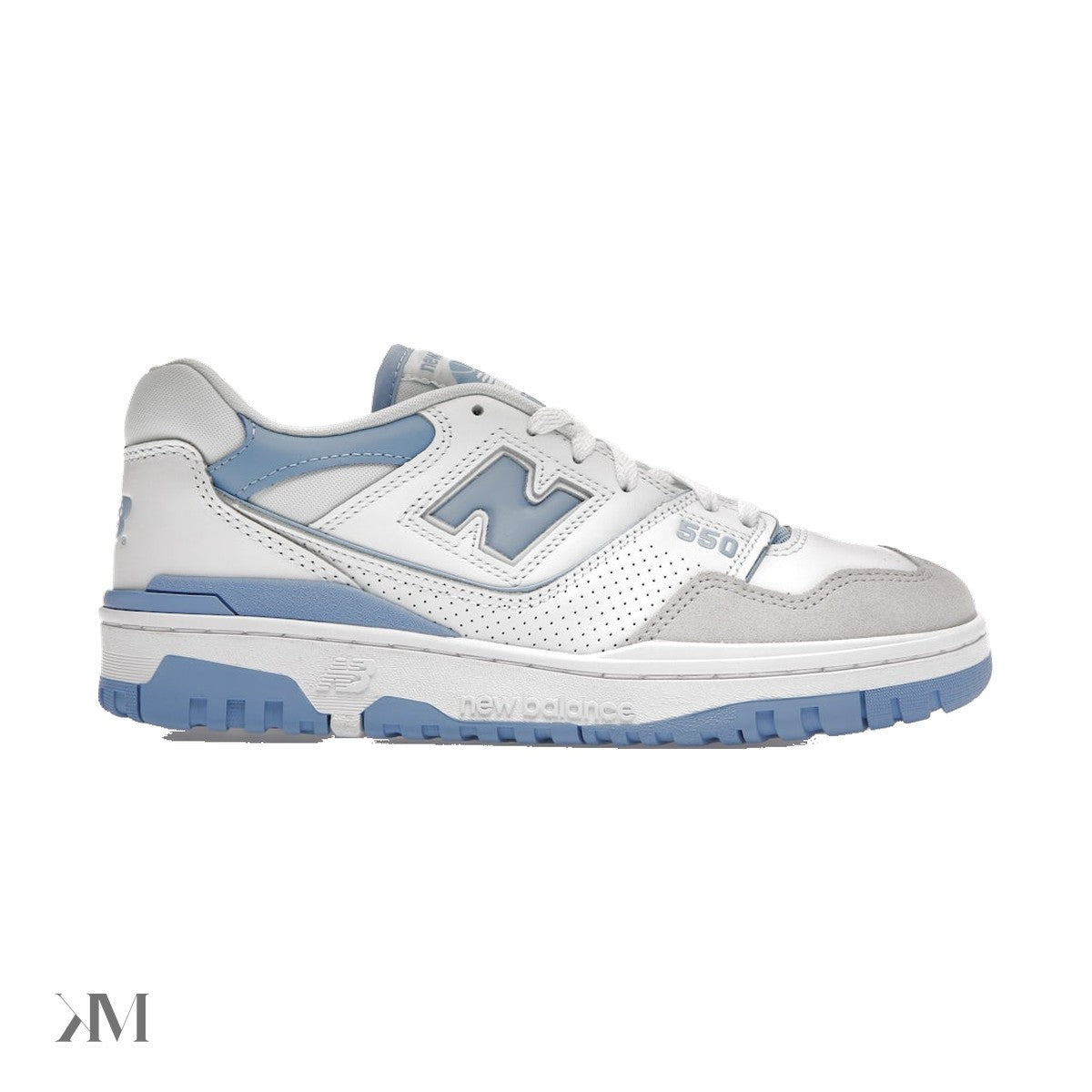 New Balance 550 White Blue Haze Rain Cloud
