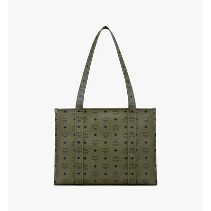 MCM Large Aren School Bag Tote in Visetos