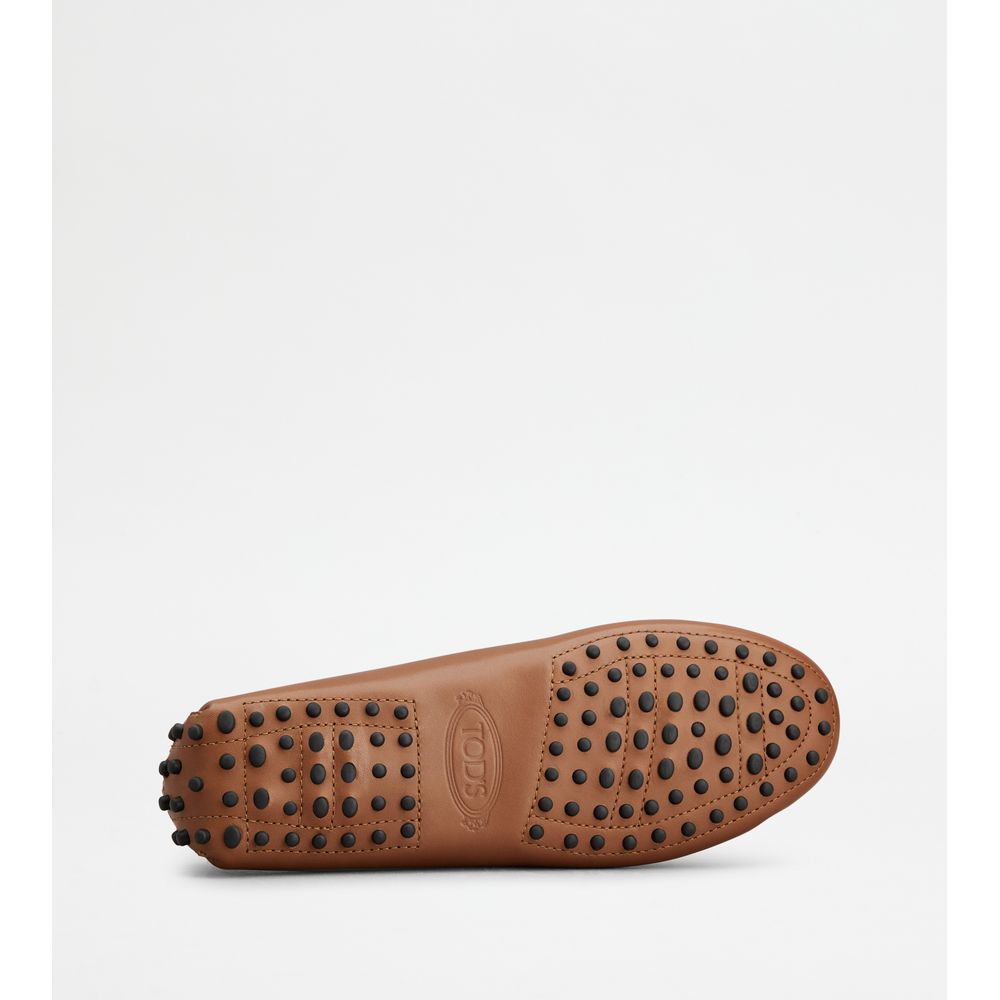 Tods Gommino Loafers In Leather Brown Womens