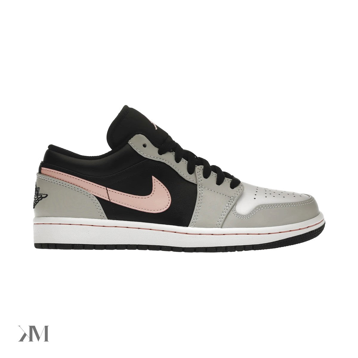 Jordan 1 Low Black Grey Pink