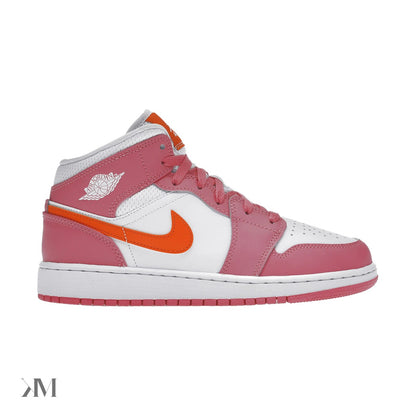 Jordan 1 Mid Pinksicle Safety Orange (Gs)